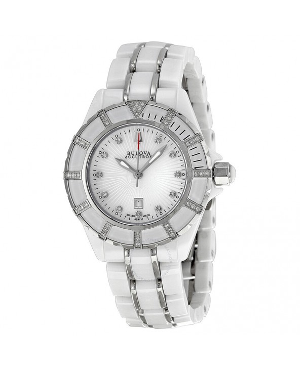 OROLOGIO DONNA BULOVA MIRADOR 65R137 CERAMICA E DIAMANTI 65r137 Bulova - 3