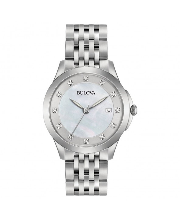OROLOGIO DONNA QUADRANTE MADREPERLA CON 12 DIAMANTIBULOVA 96S174 96s174 Bulova - 1 OROLOGIO DONNA QUADRANTE MADREPERLA CON 12 DIAMANTIBULOVA 96S174 96s174 Bulova - 1