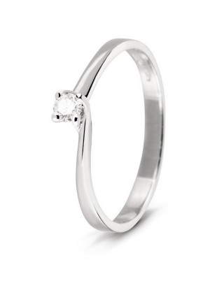 ANELLO SOLITARIO CON DIAMANTE ORO BIANCO BLISS 20060619 20060619 Bliss - 1