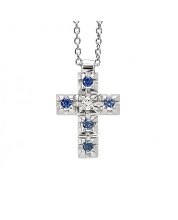 COLLIER CROCE ZAFFIRI E DIAMANTI BLISS 20061555 20061555 Bliss - 1 COLLIER CROCE ZAFFIRI E DIAMANTI BLISS 20061555 20061555 Bliss - 1