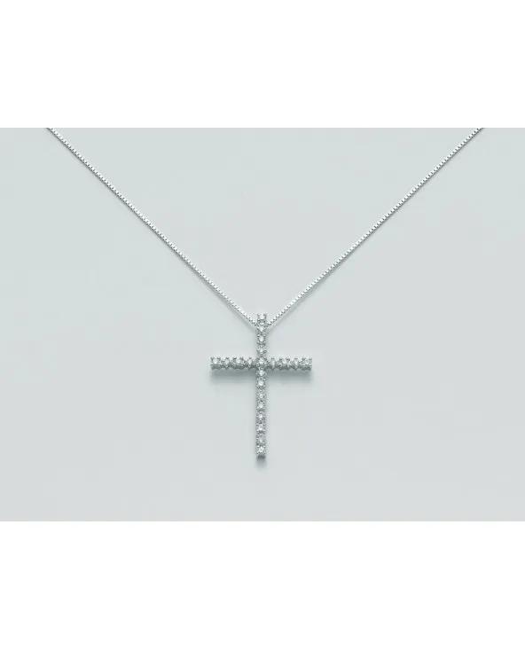 COLLIER CON CROCE IN ORO BIANCO E DIAMANTI MILUNA CLD1843 cld1843 Miluna - 1 COLLIER CON CROCE IN ORO BIANCO E DIAMANTI MILUNA CLD1843 cld1843 Miluna - 1