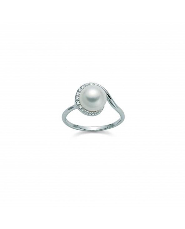 ANELLO DONNA MILUNA PERLA E DIAMANTI PLI984V pli984v Miluna - 2