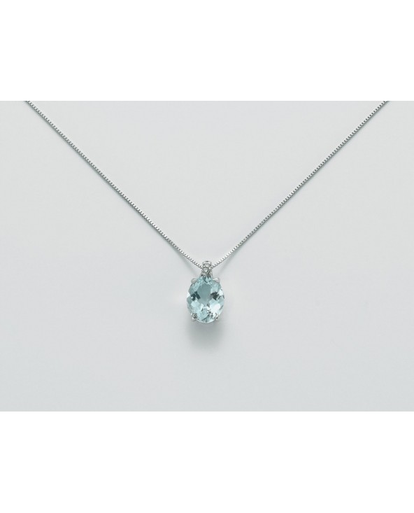 COLLIER ACQUAMARINA E DIAMANTI MILUNA CLD3399 cld3399 Miluna - 1