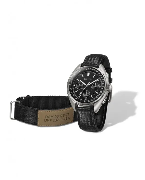 BULOVA LUNAR PILOT 96B251 UOMO CINTA PELLE E NYLON 96b251 Bulova - 4 BULOVA LUNAR PILOT 96B251 UOMO CINTA PELLE E NYLON 96b251 Bulova - 4