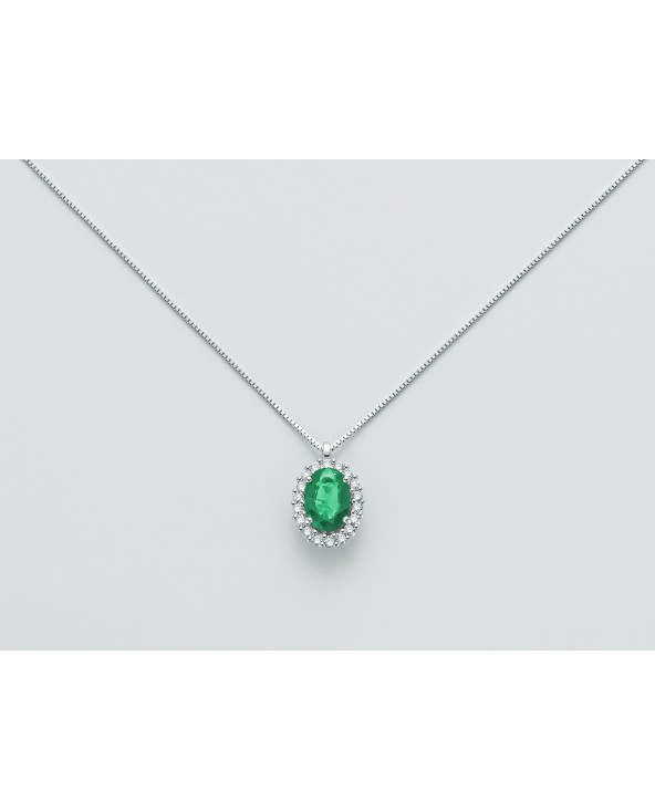 COLLIER CON SMERALDO E DIAMANTI IN ORO BIANCO MILUNA CLD4101 cld4101 Miluna - 3 COLLIER CON SMERALDO E DIAMANTI IN ORO BIANCO MILUNA CLD4101 cld4101 Miluna - 3