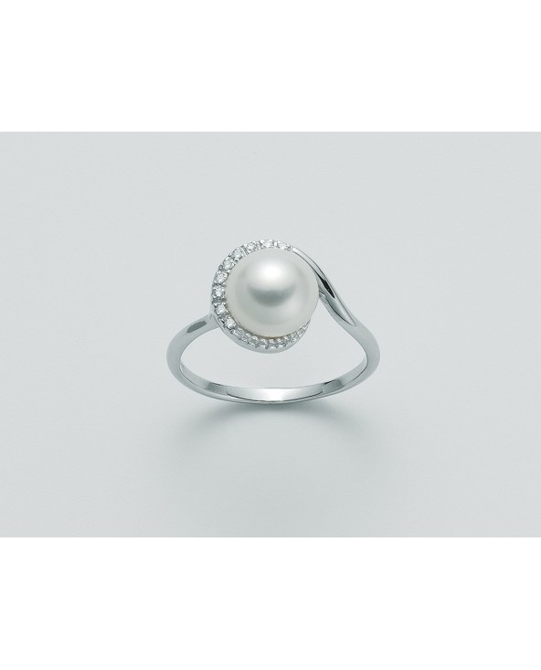 ANELLO DONNA MILUNA PERLA E DIAMANTI PLI984V pli984v Miluna - 3