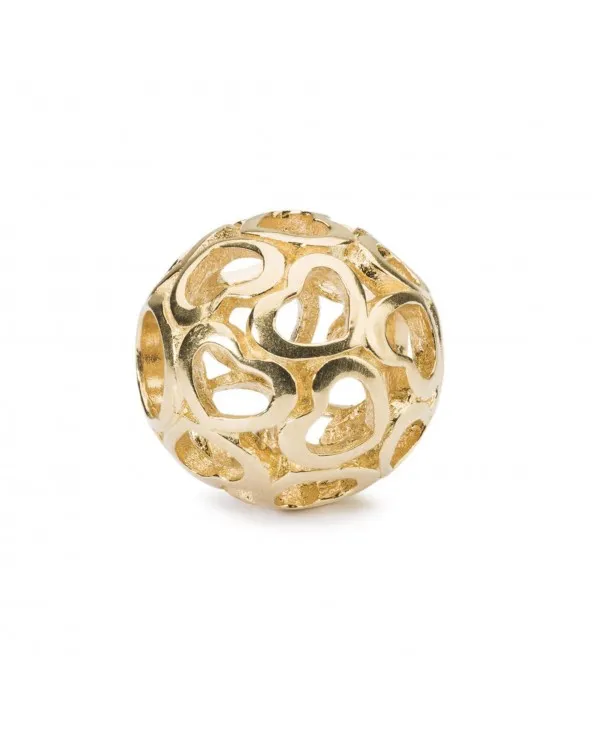 BEAD TROLLBEADS COPERTA DI CUORI IN ORO GIALLO TAUBE-00119 taube-00119 Trollbeads - 1 BEAD TROLLBEADS COPERTA DI CUORI IN ORO GIALLO TAUBE-00119 taube-00119 Trollbeads - 1