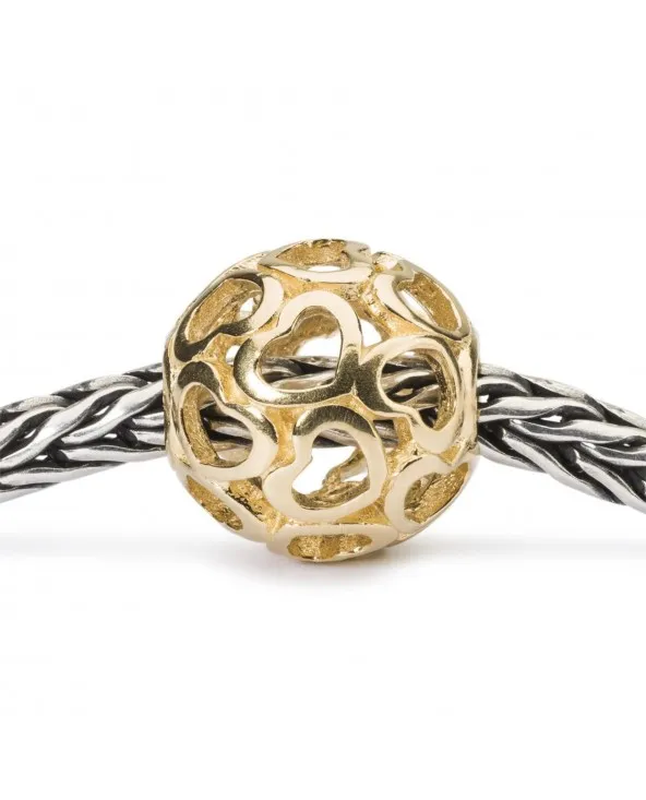 BEAD TROLLBEADS COPERTA DI CUORI IN ORO GIALLO TAUBE-00119 taube-00119 Trollbeads - 2 BEAD TROLLBEADS COPERTA DI CUORI IN ORO GIALLO TAUBE-00119 taube-00119 Trollbeads - 2