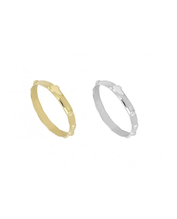 ANELLO ROSARIO IN ORO 18KT. 1,5 GR. LARGO 3 MM. SENZA PIETRE anrosau.2 Antonio Romano Gioielli - 1 ANELLO ROSARIO IN ORO 18KT. 1,5 GR. LARGO 3 MM. SENZA PIETRE anrosau.2 Antonio Romano Gioielli - 1