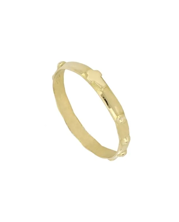 ANELLO ROSARIO IN ORO 18KT. 1,5 GR. LARGO 3 MM. SENZA PIETRE anrosau.2 Antonio Romano Gioielli - 2 ANELLO ROSARIO IN ORO 18KT. 1,5 GR. LARGO 3 MM. SENZA PIETRE anrosau.2 Antonio Romano Gioielli - 2