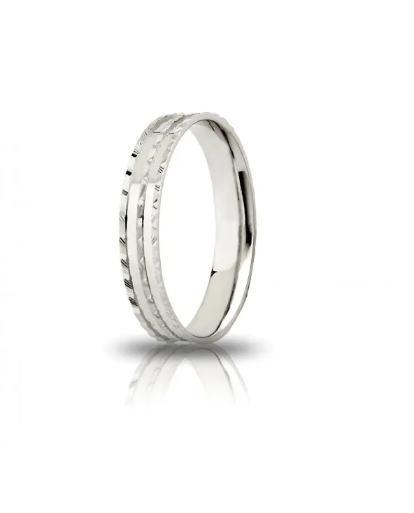 Fedina in Argento UNOAERRE modello NINFEA Larga 3,5 mm. Fedina in Argento UNOAERRE modello NINFEA Larga 3,5 mm.