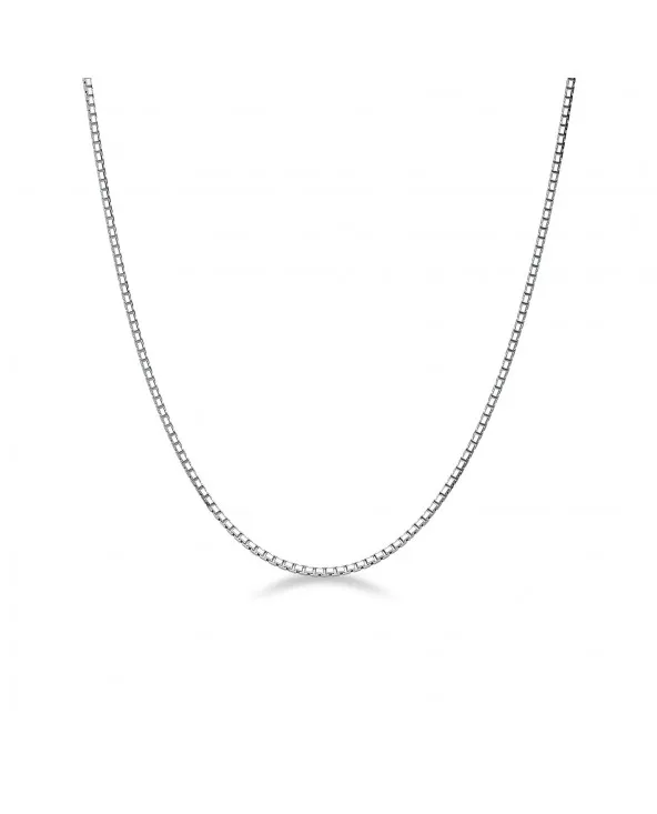 CATENINA MAGLIA VENEZIANA ORO BIANCO 18 KT LUNGA DA 40 A 60 CM. SPESSORE 0,55 MM ctaubven.02 Antonio Romano Gioielli - 1 CATENINA MAGLIA VENEZIANA ORO BIANCO 18 KT LUNGA DA 40 A 60 CM. SPESSORE 0,55 MM ctaubven.02 Antonio Romano Gioielli - 1