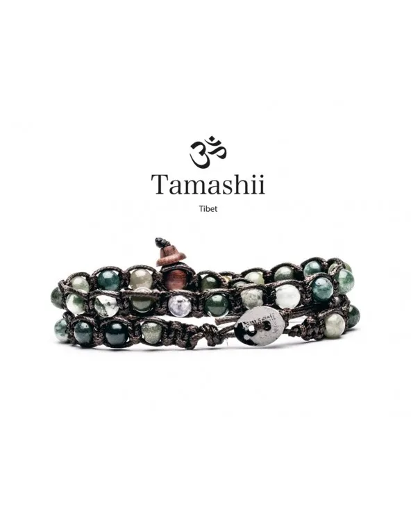 BRACCIALE TAMASHII TIBET AGATA MUSCHIATA 2 FILI BHS600-17 bhs600-17 Tamashii - 1 BRACCIALE TAMASHII TIBET AGATA MUSCHIATA 2 FILI BHS600-17 bhs600-17 Tamashii - 1
