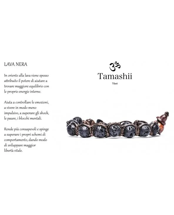 BRACCIALE TAMASHII TIBET LAVA NERA BHS900-98 bhs900-98 Tamashii - 2 BRACCIALE TAMASHII TIBET LAVA NERA BHS900-98 bhs900-98 Tamashii - 2