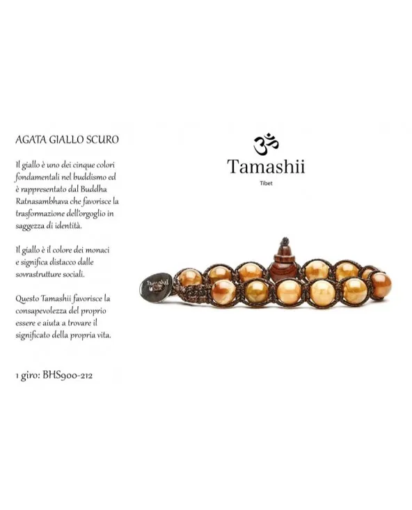 BRACCIALE TAMASHII TIBET AGATA GIALLO SCURO BHS900-212 bhs900-212 Tamashii - 2 BRACCIALE TAMASHII TIBET AGATA GIALLO SCURO BHS900-212 bhs900-212 Tamashii - 2