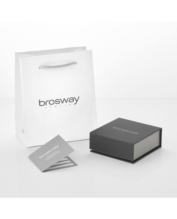 Orecchini A Cerchio Brosway Desideri Per Donna – Acciaio 316L Con Zirconi Bianchi, Referenza BEIE016