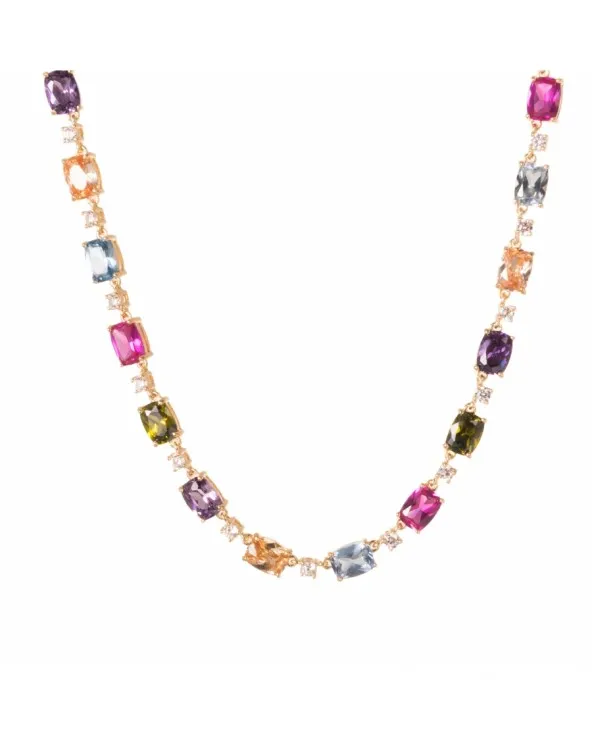 COLLANA CON PIETRE MULTICOLOR IN ARGENTO ULTIMA EDIZIONE ca03951 Ultima Edizione - 1 COLLANA CON PIETRE MULTICOLOR IN ARGENTO ULTIMA EDIZIONE ca03951 Ultima Edizione - 1