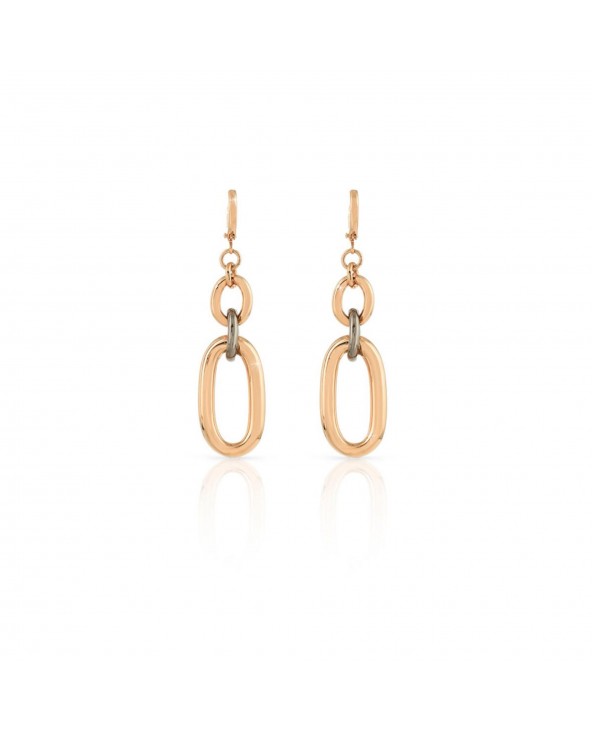 ORECCHINI IN BRONZO PLACCATO ORO ROSA E NERO UNOAERRE 491385 000ex041710009c Unoaerre - 2 ORECCHINI IN BRONZO PLACCATO ORO ROSA E NERO UNOAERRE 491385 000ex041710009c Unoaerre - 2