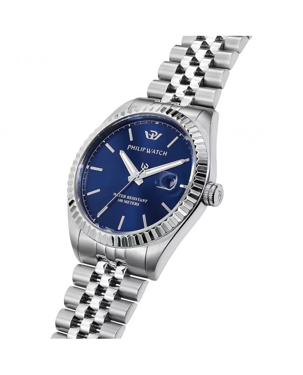 Orologio uomo Philip Watch CARIBE blu 41mm Swiss made R8253597077