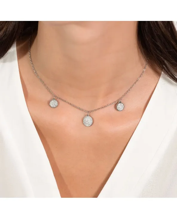 COLLANA DONNA LUCA BARRA CERCHI E CRISTALLI CK1962 ck1962 Luca Barra - 3 COLLANA DONNA LUCA BARRA CERCHI E CRISTALLI CK1962 ck1962 Luca Barra - 3