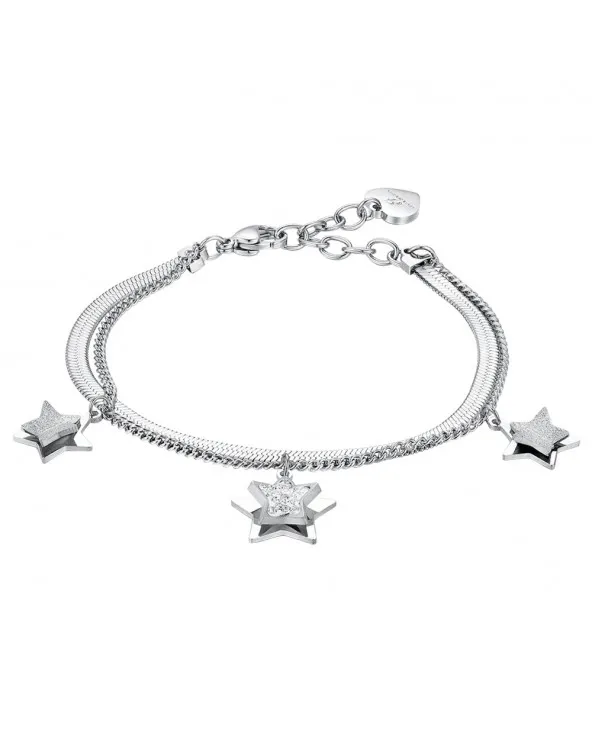 Bracciale doppiofilo donna LUCA BARRA Stelle e cristalli BK2562 bk2562 Luca Barra - 1 Bracciale doppiofilo donna LUCA BARRA Stelle e cristalli BK2562 bk2562 Luca Barra - 1