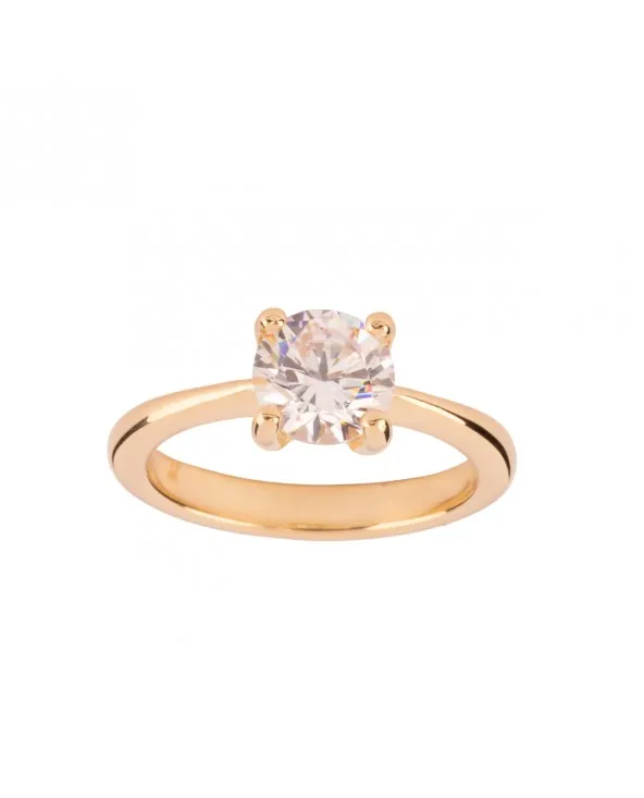 ANELLO SOLITARIO 6 MM CON 4 GRIFFE IN ARGENTO aa02544 Ultima Edizione - 3 ANELLO SOLITARIO 6 MM CON 4 GRIFFE IN ARGENTO aa02544 Ultima Edizione - 3