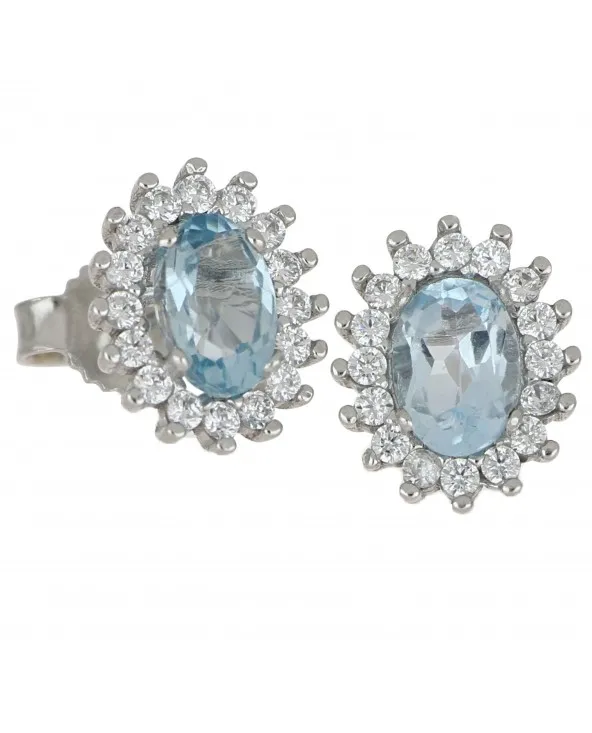 ORECCHINI PIETRA AZZURRA E ZIRCONI IN ORO BIANCO 18KT orauazzurro.2 Antonio Romano Gioielli - 1 ORECCHINI PIETRA AZZURRA E ZIRCONI IN ORO BIANCO 18KT orauazzurro.2 Antonio Romano Gioielli - 1
