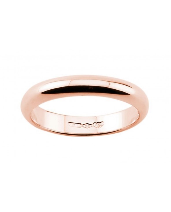 Fede Nuziale A Forma Di D In Argento 925 Larghezza 2 Mm - HAR-0904 Peso 0,9g