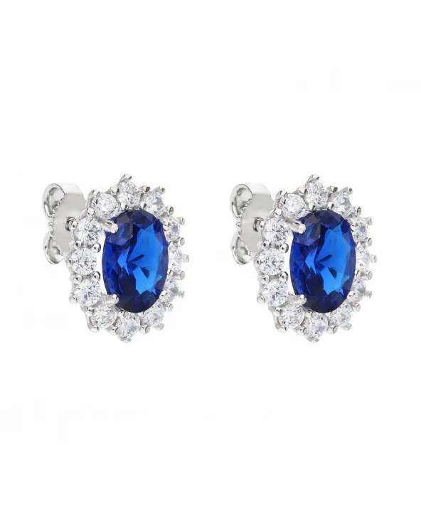 ORECCHINI PIETRA BLU E ZIRCONI IN ORO BIANCO 18KT oraublu.3 Antonio Romano Gioielli - 1 ORECCHINI PIETRA BLU E ZIRCONI IN ORO BIANCO 18KT oraublu.3 Antonio Romano Gioielli - 1