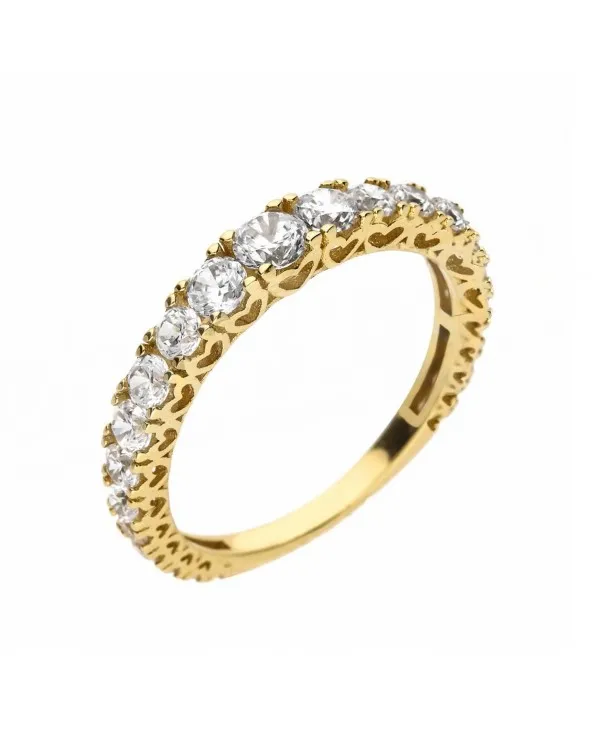 ANELLO VERETTA A GIRO CON ZIRCONIA IN ORO 18KT anvrgiroau.1 Antonio Romano Gioielli - 1 ANELLO VERETTA A GIRO CON ZIRCONIA IN ORO 18KT anvrgiroau.1 Antonio Romano Gioielli - 1