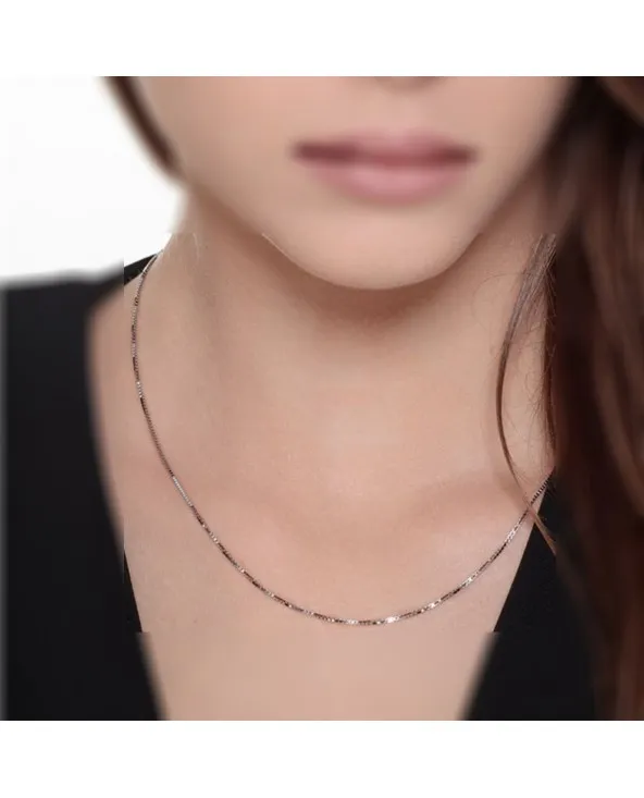 CATENINA MAGLIA VENEZIANA IN ARGENTO LUNGA DA 40 A 60 CM. ctagbven.2 Antonio Romano Gioielli - 2 CATENINA MAGLIA VENEZIANA IN ARGENTO LUNGA DA 40 A 60 CM. ctagbven.2 Antonio Romano Gioielli - 2