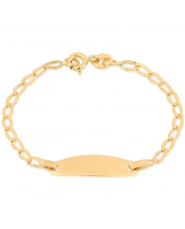BRACCIALE CON TARGHETTA PER BIMBO IN ORO 18KT brautargababy.1 Antonio Romano Gioielli - 1 BRACCIALE CON TARGHETTA PER BIMBO IN ORO 18KT brautargababy.1 Antonio Romano Gioielli - 1