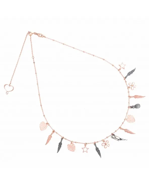 COLLANA GIROCOLLO IN ARGENTO ROSATO PAPPAGALLO MIX DI MAMAN ET SOPHIE GHAFRPP ghafrpp Maman Et Sophie - 1 COLLANA GIROCOLLO IN ARGENTO ROSATO PAPPAGALLO MIX DI MAMAN ET SOPHIE GHAFRPP ghafrpp Maman Et Sophie - 1
