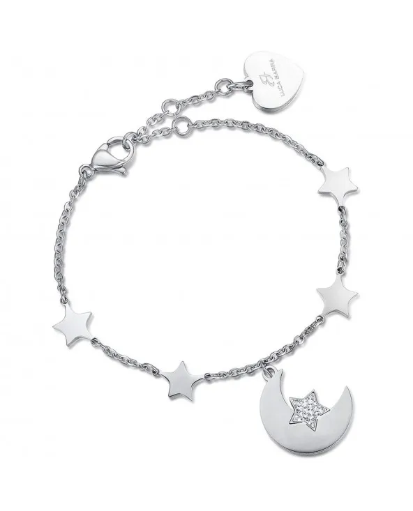 BRACCIALE CON STELLE E LUNA LUCA BARRA BK1961 bk1961 Luca Barra - 1 BRACCIALE CON STELLE E LUNA LUCA BARRA BK1961 bk1961 Luca Barra - 1