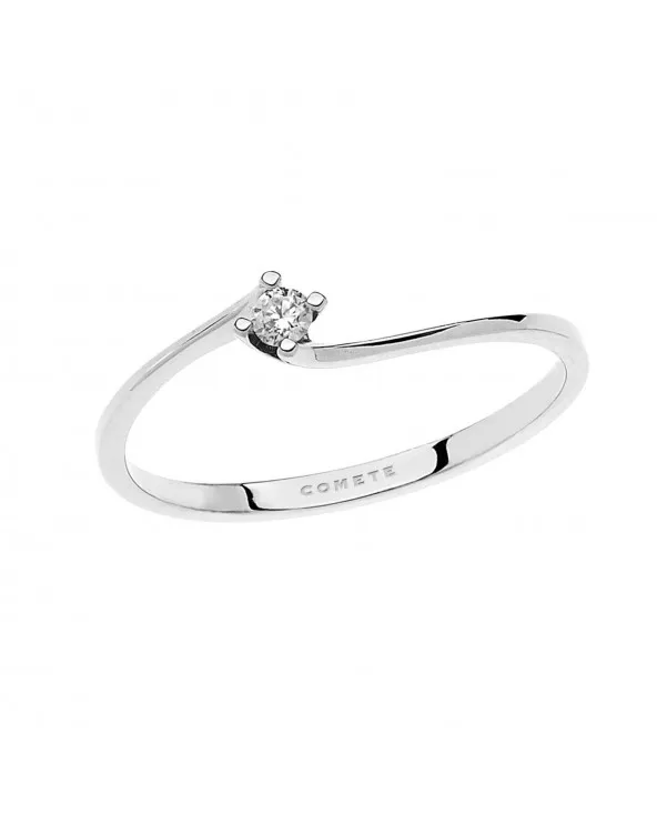 ANELLO SOLITARIO CON DIAMANTI IN ORO BIANCO DI COMETE GIOIELLI ANB2189 anb2189 Comete - 1 ANELLO SOLITARIO CON DIAMANTI IN ORO BIANCO DI COMETE GIOIELLI ANB2189 anb2189 Comete - 1