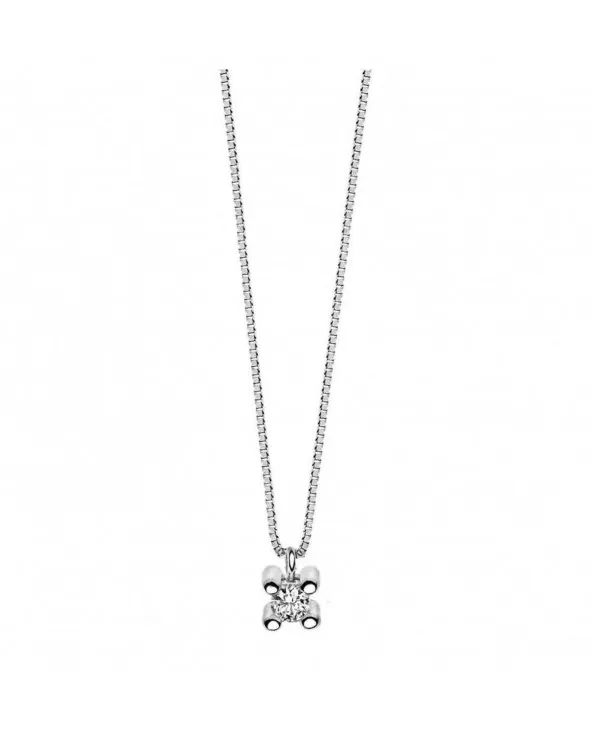 COLLANA CON DIAMANTE IN ORO BIANCO DI COMETE GIOIELLI GLB1408 glb1408 Comete - 1 COLLANA CON DIAMANTE IN ORO BIANCO DI COMETE GIOIELLI GLB1408 glb1408 Comete - 1