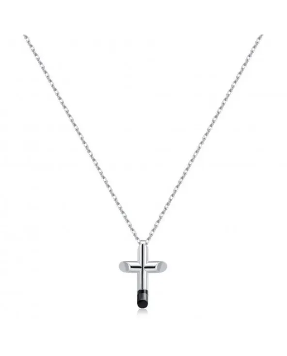 COLLANA UOMO IN ACCIAIO COLLEZIONE CELESTA CROCE BROSWAY BCS03 bcs03 BROSWAY gioielli - 1 COLLANA UOMO IN ACCIAIO COLLEZIONE CELESTA CROCE BROSWAY BCS03 bcs03 BROSWAY gioielli - 1