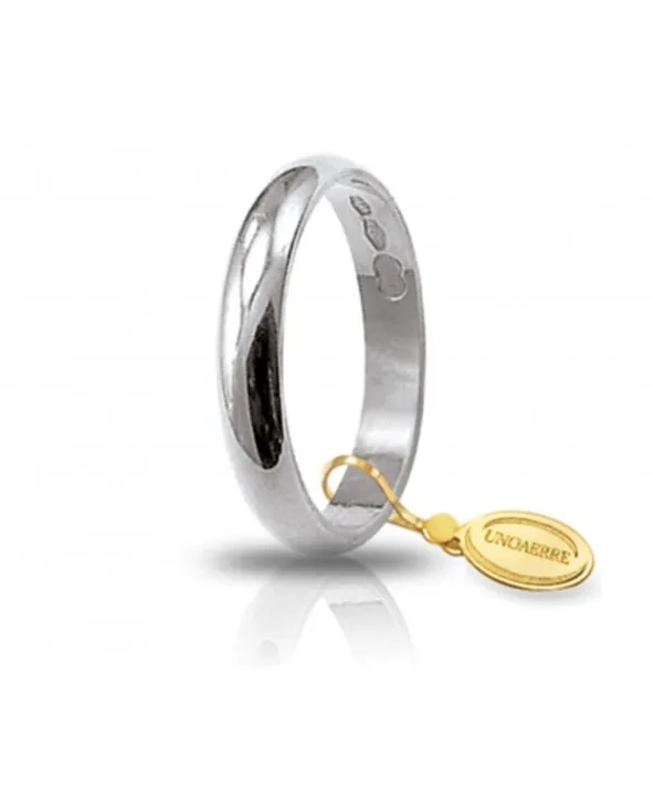 FEDE NUZIALE 3 GRAMMI LARGA 3,4 MM ORO 18 KT UNOAERRE fdau3l1ar/w Unoaerre - 2 FEDE NUZIALE 3 GRAMMI LARGA 3,4 MM ORO 18 KT UNOAERRE fdau3l1ar/w Unoaerre - 2