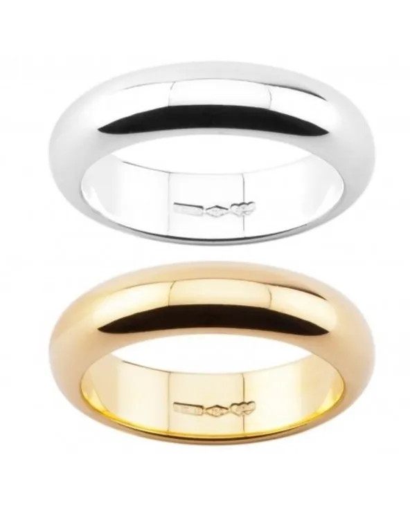FEDE NUZIALE 10 GRAMMI LARGA 5,5 MM ORO 18 KT fdau10/w Diana - 1 FEDE NUZIALE 10 GRAMMI LARGA 5,5 MM ORO 18 KT fdau10/w Diana - 1