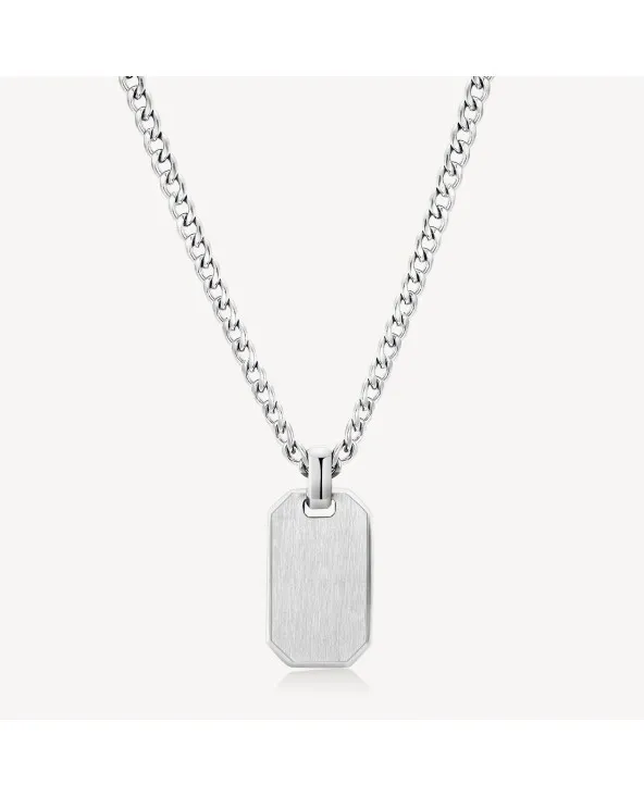 COLLANA UOMO CON TARGA IN ACCIAIO COLLEZIONE INK BROSWAY BIK01 bik01 BROSWAY gioielli - 1 COLLANA UOMO CON TARGA IN ACCIAIO COLLEZIONE INK BROSWAY BIK01 bik01 BROSWAY gioielli - 1