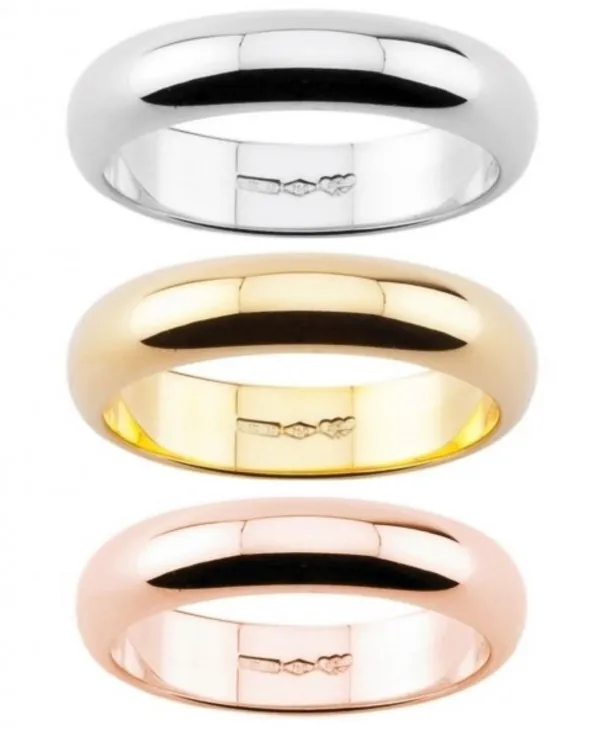 FEDE NUZIALE 7 GR LARGA 5 MM ORO 18 KT fdau7/w Diana - 1 FEDE NUZIALE 7 GR LARGA 5 MM ORO 18 KT fdau7/w Diana - 1