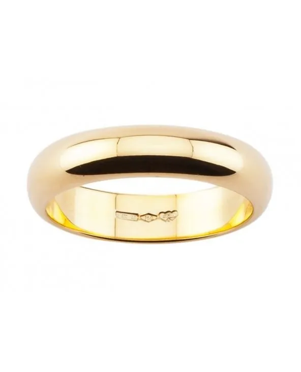FEDE NUZIALE 7 GR LARGA 5 MM ORO 18 KT fdau7/w Diana - 4 FEDE NUZIALE 7 GR LARGA 5 MM ORO 18 KT fdau7/w Diana - 4