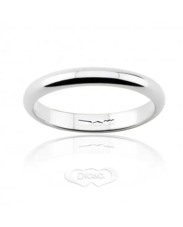 FEDE NUZIALE 4 GR LARGA 3,3 MM ORO 18 KT fdau4s/w Diana - 2 FEDE NUZIALE 4 GR LARGA 3,3 MM ORO 18 KT fdau4s/w Diana - 2