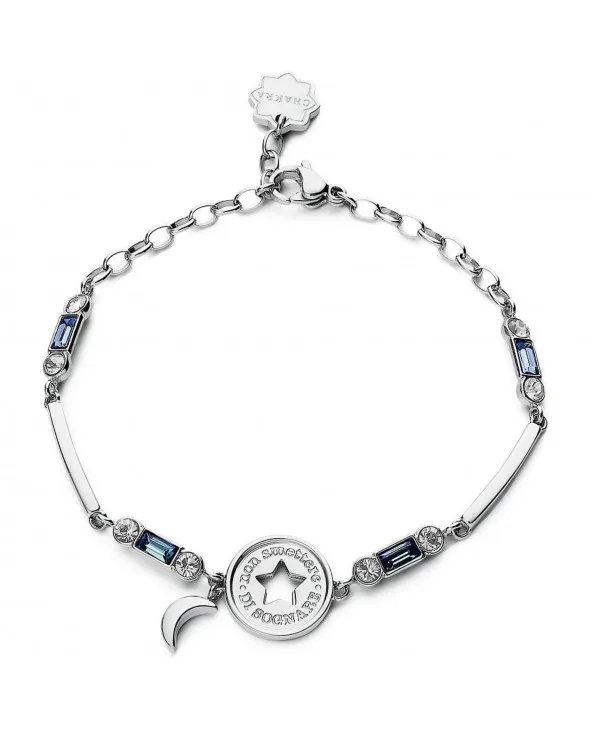 BRACCIALE DONNA IN ACCIAIO CON STELLA, LUNA E CRISTALLI CHAKRA BROSWAY BHKB106 bhkb106 BROSWAY gioielli - 1 BRACCIALE DONNA IN ACCIAIO CON STELLA, LUNA E CRISTALLI CHAKRA BROSWAY BHKB106 bhkb106 BROSWAY gioielli - 1