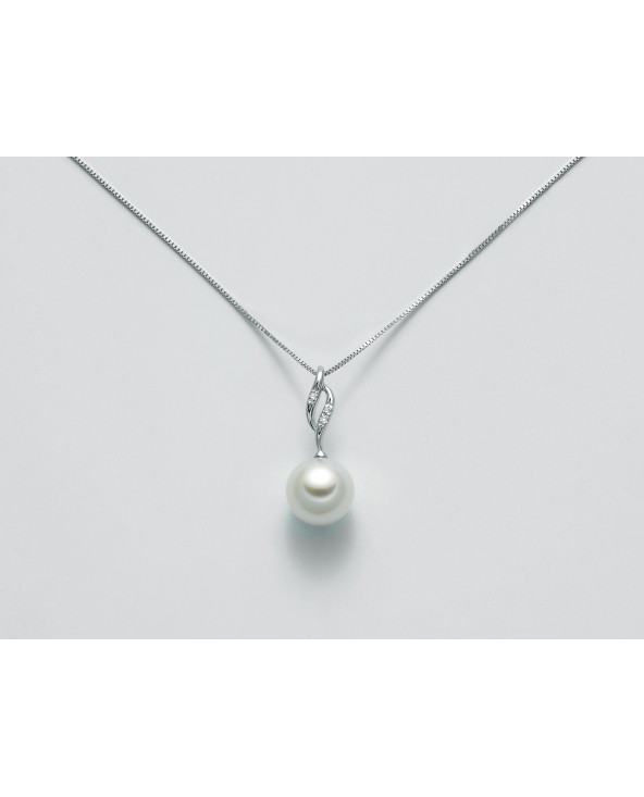 COLLANA PERLA E DIAMANTI IN ORO BIANCO MILUNA PCL5380 pcl5380 Miluna - 1 COLLANA PERLA E DIAMANTI IN ORO BIANCO MILUNA PCL5380 pcl5380 Miluna - 1