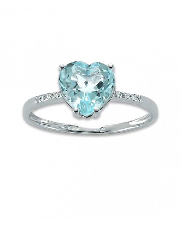 Anello topazio online azzurro miluna