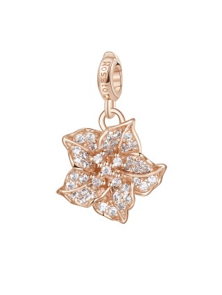 CIONDOLO FIORE IN ARGENTO ROSA MARCA ROSATO RZ053 rz053 Rosato - 1