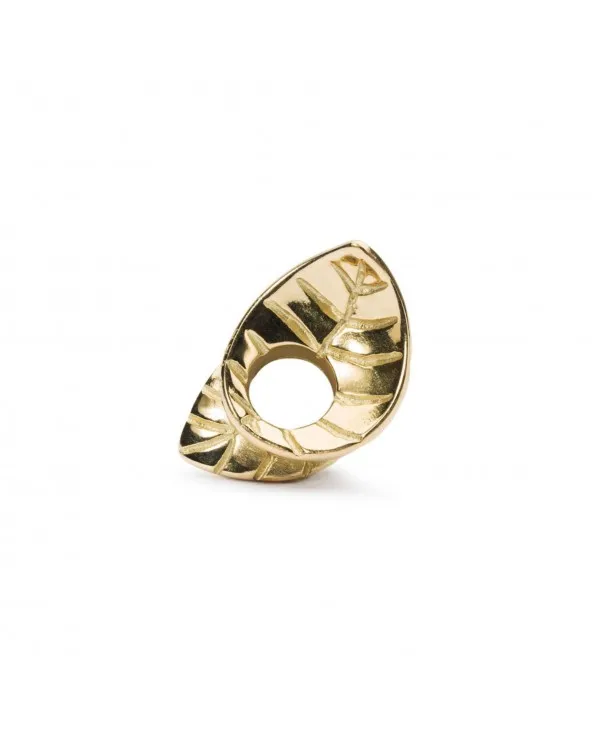 CHARM BEAD IN ORO TROLLBEADS NUOVA FOGLIA TAUBE-00121 taube-00121 Trollbeads - 2 CHARM BEAD IN ORO TROLLBEADS NUOVA FOGLIA TAUBE-00121 taube-00121 Trollbeads - 2