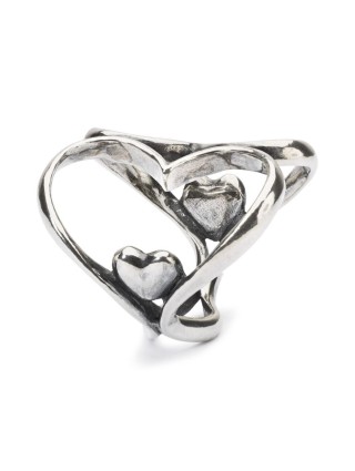 PENDENTE CUORE A CUORE CHARM PER COLLANA TROLLBEADS TAGPE-00071 tagpe-00071 Trollbeads - 1