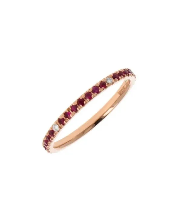 ANELLO VERETTA A GIRO ORO ROSA ZAFFIRI E DIAMANTI ETN38SP/RR etn38sp/rr Namuri - 1 ANELLO VERETTA A GIRO ORO ROSA ZAFFIRI E DIAMANTI ETN38SP/RR etn38sp/rr Namuri - 1